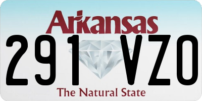 AR license plate 291VZO