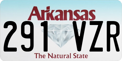AR license plate 291VZR