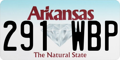 AR license plate 291WBP