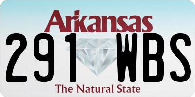 AR license plate 291WBS