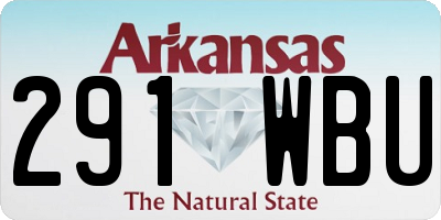 AR license plate 291WBU