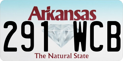 AR license plate 291WCB