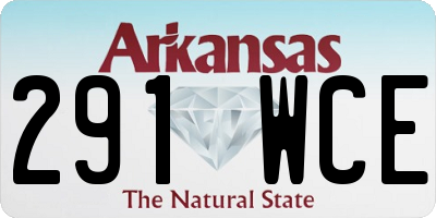 AR license plate 291WCE
