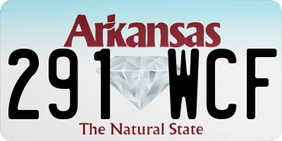 AR license plate 291WCF