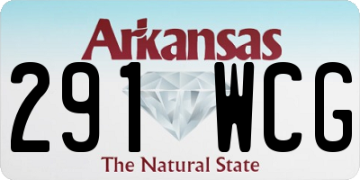 AR license plate 291WCG