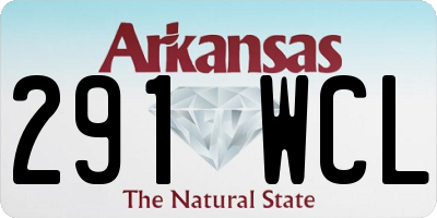 AR license plate 291WCL