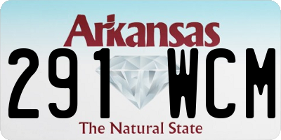 AR license plate 291WCM