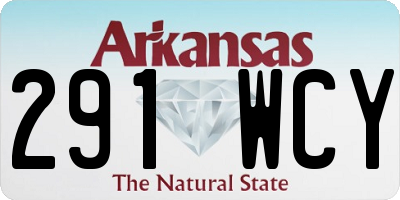 AR license plate 291WCY