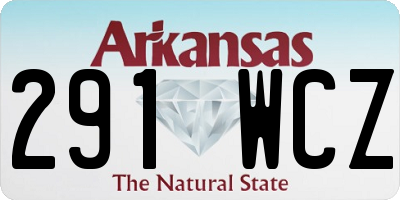 AR license plate 291WCZ