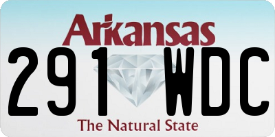 AR license plate 291WDC
