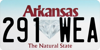 AR license plate 291WEA