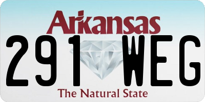 AR license plate 291WEG