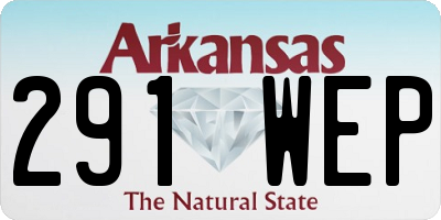 AR license plate 291WEP