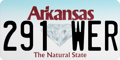 AR license plate 291WER