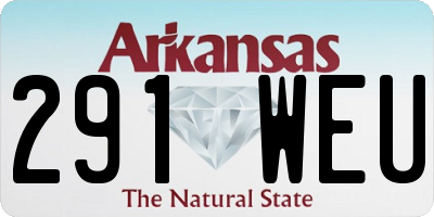 AR license plate 291WEU