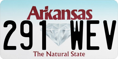 AR license plate 291WEV