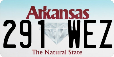 AR license plate 291WEZ