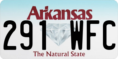 AR license plate 291WFC