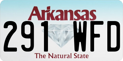 AR license plate 291WFD