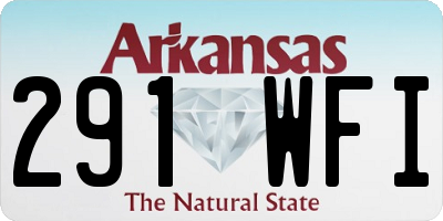 AR license plate 291WFI