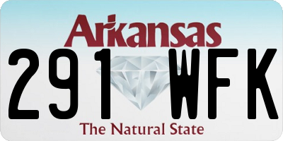 AR license plate 291WFK
