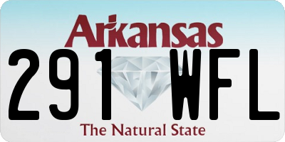 AR license plate 291WFL