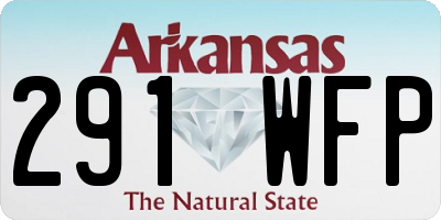 AR license plate 291WFP