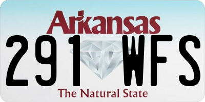 AR license plate 291WFS