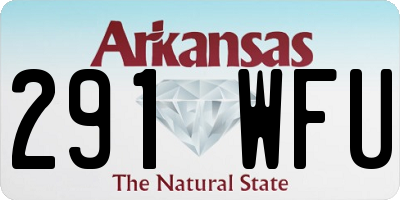 AR license plate 291WFU