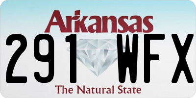 AR license plate 291WFX