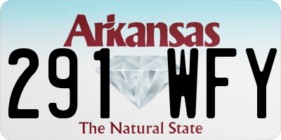 AR license plate 291WFY