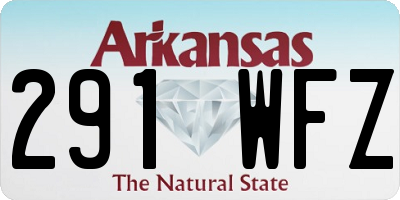 AR license plate 291WFZ