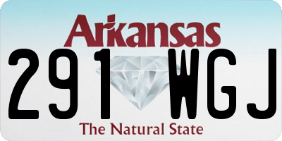 AR license plate 291WGJ
