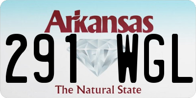AR license plate 291WGL