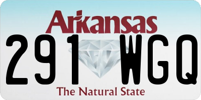 AR license plate 291WGQ