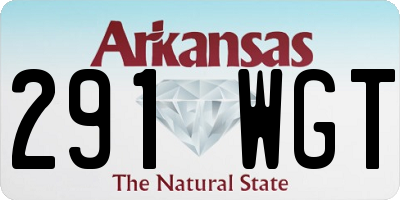 AR license plate 291WGT