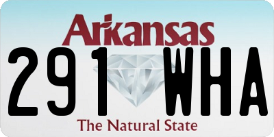 AR license plate 291WHA