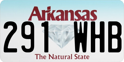 AR license plate 291WHB