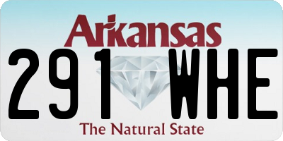 AR license plate 291WHE