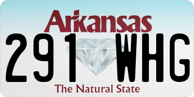 AR license plate 291WHG
