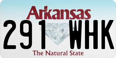 AR license plate 291WHK