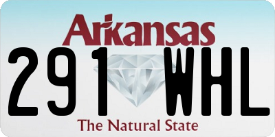 AR license plate 291WHL