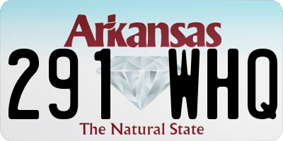 AR license plate 291WHQ