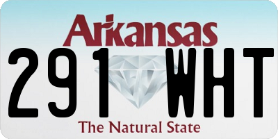 AR license plate 291WHT