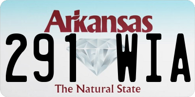 AR license plate 291WIA