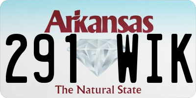 AR license plate 291WIK