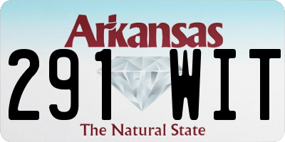 AR license plate 291WIT