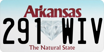 AR license plate 291WIV