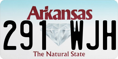 AR license plate 291WJH