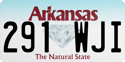 AR license plate 291WJI